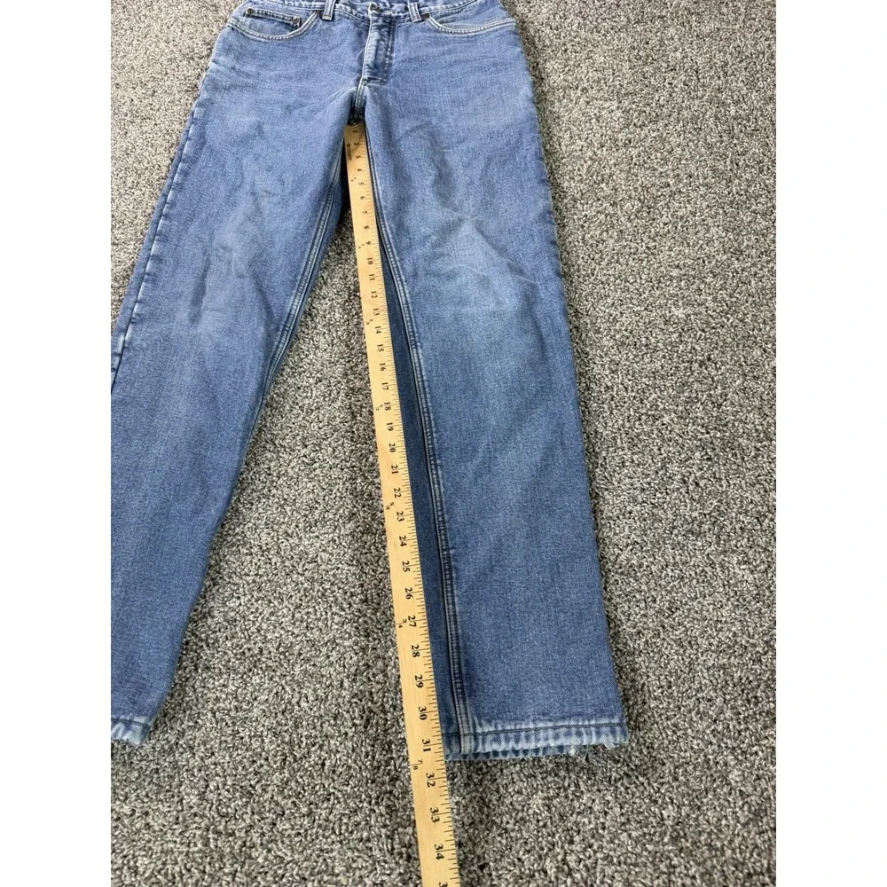 Vintage Lands' End Fleece Lined Jeans Men's Size 32X31 Blue